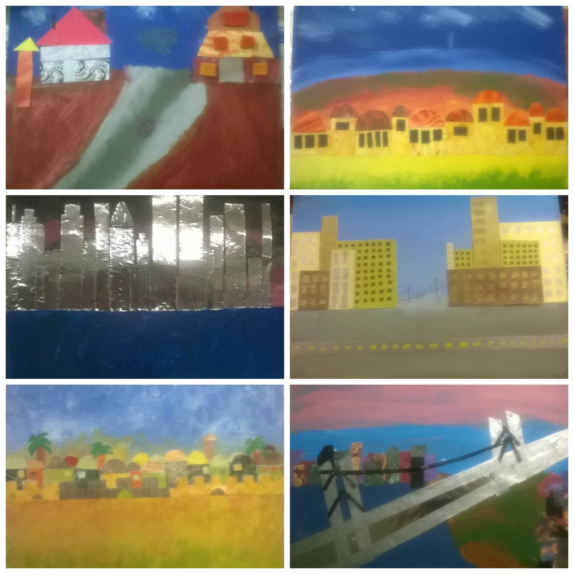 collage of landscape collages