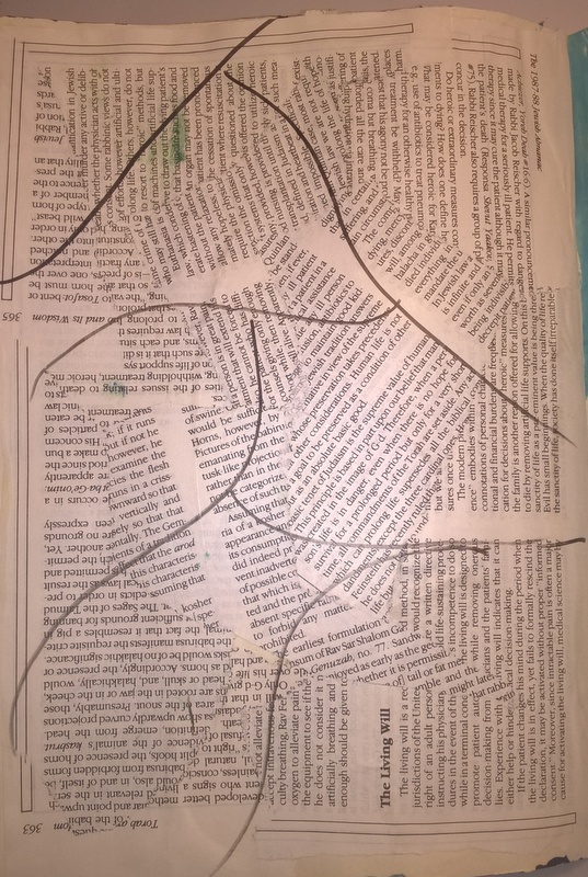 newspaper background divided in sections