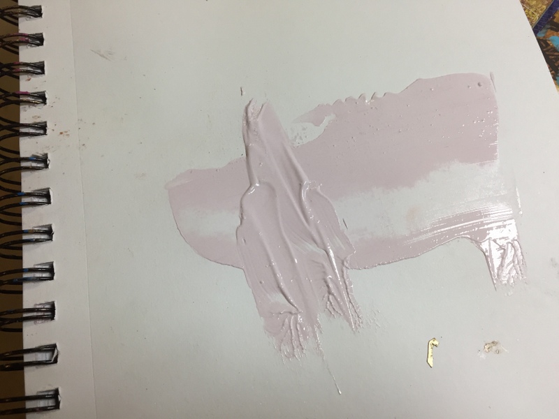 gesso tinted with pigment powder