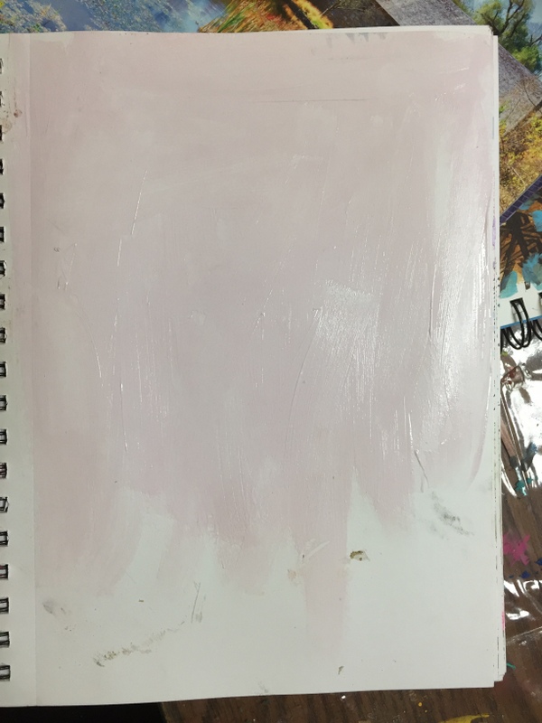 gesso tinted with pigment powder