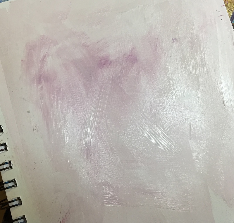 gesso tinted with pigment powder