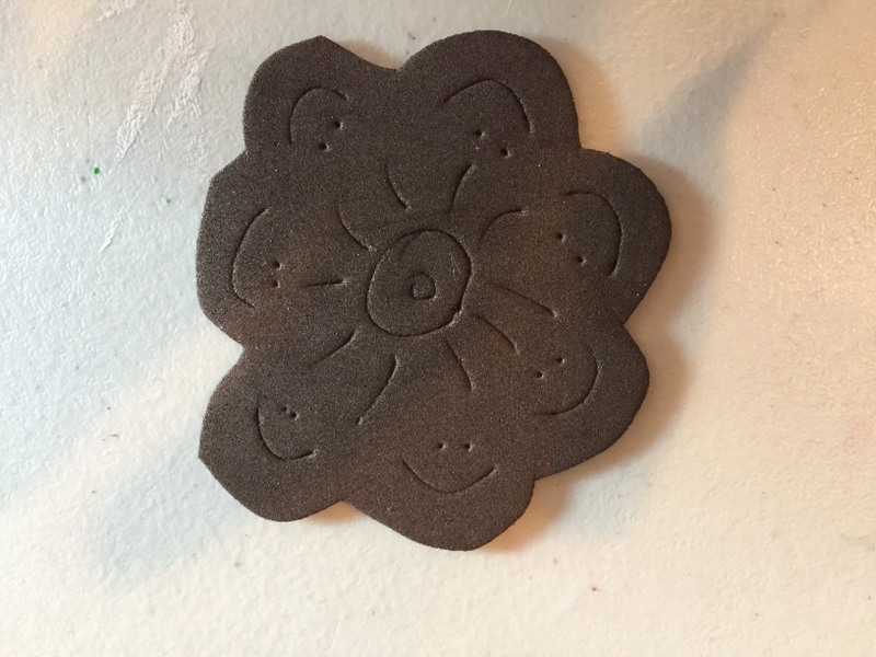 flower from craft foam