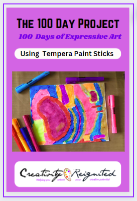 How to make art journal background with tempera paint sticks 